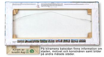 Canvas Varberg Fästningen Kallis  64 x 29 x 2 cm.