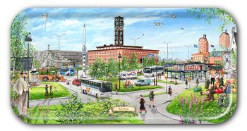 Bricka Kiruna sommar 43 x 22 cm