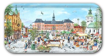 Bricka Varberg Torget 43 x 22 cm