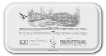 Bricka Falkenberg Tullbron Vinter 43 x 22 cm