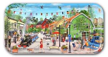 Bricka Hagfors sommar 43 x 22 cm