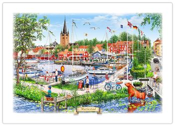 Tallriksunderlägg Mariestad sommar