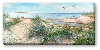 Canvas Halmstad Frösakull 64 x 29 x 2 cm.