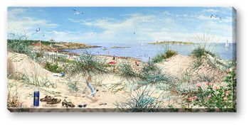 Canvas Halmstad Tylösand 64 x 29 x 2 cm.