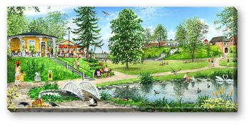 Canvas Halmstad Norre Katt 64 x 29 x 2 cm.