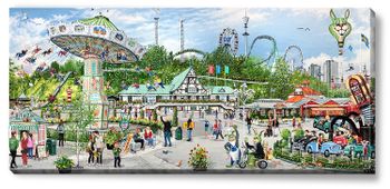 Canvas Göteborg Liseberg Sommar 112 x 50 x 2,5 cm.