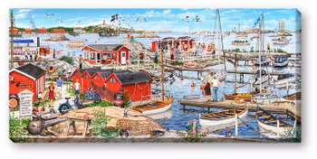 Canvas Göteborg Brännö 64 x 29 x 2 cm.