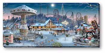 Canvas Göteborg Liseberg Vinter 64 x 29 x 2 cm.