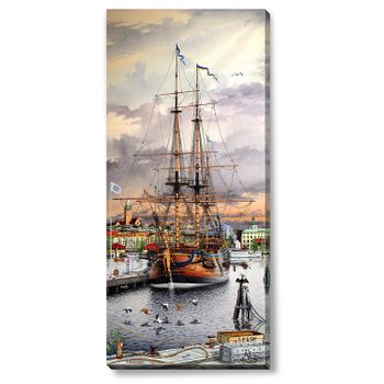 Canvas Göteborg Ostindiefararen 50 x 112 x 2,5 cm.