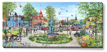 Canvas Älmhult Torg  112 x 50 x 2,5 cm.