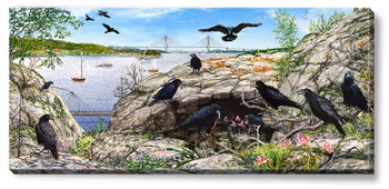 Canvas Uddevalla Körpehölan 112 x 50 x 2,5 cm.