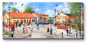 Canvas Vänersborg Dockmuseum 64 x 29 x 2,5 cm.