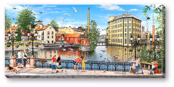 Canvas Norrköping Strykjärnet 64 x 29 x 2 cm.