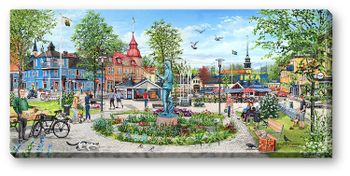 Canvas Älmhult Torg  64 x 29 x 2 cm.