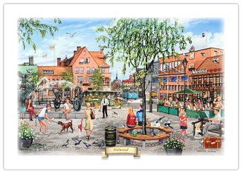 Tallriksunderlägg Halmstad Stora Torg