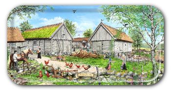 Bricka Kungsbacka Äskhults By 43 x 22 cm