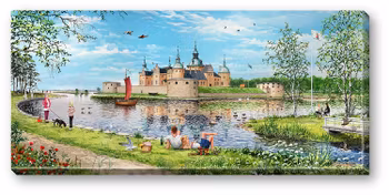 Canvas Kalmar Slott 64 x 29 x 2 cm.