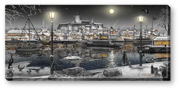 Canvas Marstrand Natt 64 x 29 x 2 cm.