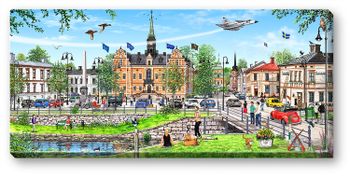 Canvas Söderhamn 64 x 29 x 2 cm.