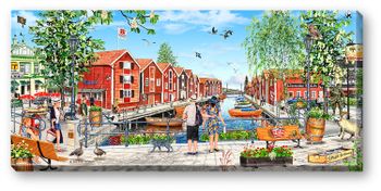 Canvas Hudiksvall 64 x 29 x 2 cm.