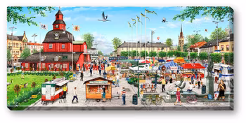 Canvas Lidköping Sommar 64 x 29 x 2 cm.