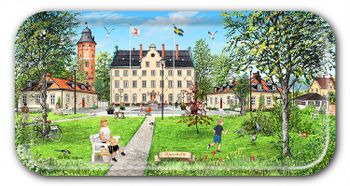 Bricka Djursholm 43 x 22 cm