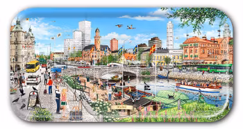 Bricka Malmö 43 x 22 cm
