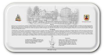 Bricka Norrköping Strykjärnet 43 x 22 cm
