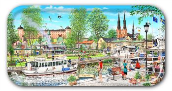 Bricka Uppsala 43 x 22 cm