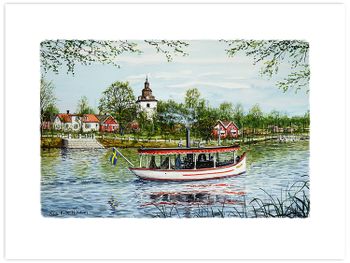 Tryck Laholm Lagan 40 x 30 cm
