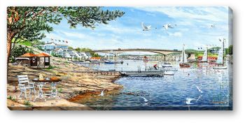 Canvas Stenungsund 64 x 29 x 2 cm.