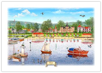 Tallriksunderlägg Hjo Badstrand