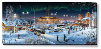 Canvas Kiruna Vinter 112 x 50 x 2,5 cm.