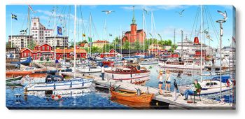 Canvas Nynäshamn 112 x 50 x 2,5 cm.