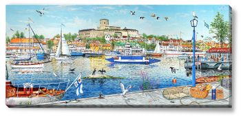 Canvas Marstrand Sommar 112 x 50 x 2,5 cm.