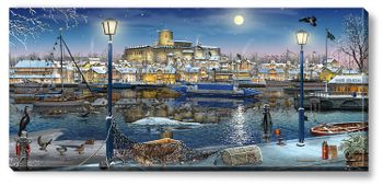 Canvas Marstrand Vinter 112 x 50 x 2,5 cm.