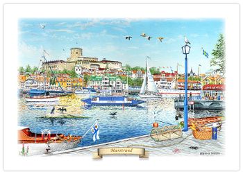 Tallriksunderlägg  Marstrand Sommar