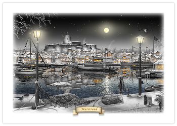 Tallriksunderlägg  Marstrand Natt