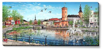 Canvas Falun 112 x 50 x 2,5 cm.