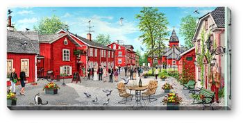 Canvas Grythyttan Sommar 64 x 29 x 2 cm.