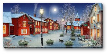 Canvas Grythyttan Vinter 64 x 29 x 2 cm.