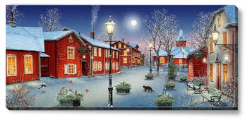 Canvas Grythyttan Vinter 112 x 50 x 2,5 cm.