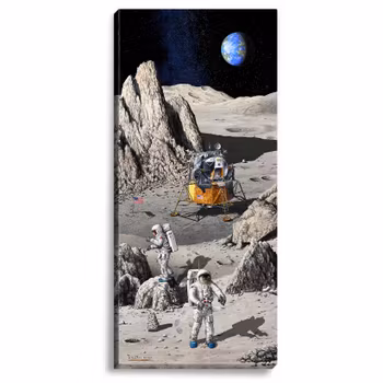 Canvas Månen 50 x 112 x 2,5 cm.
