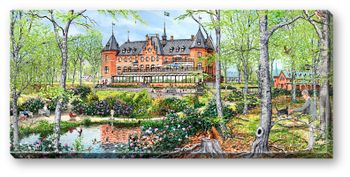 Canvas Helsingborg Sofiero 64 x 29 x 2 cm.
