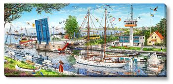 Canvas Höllviken 112 x 50 x 2,5 cm.