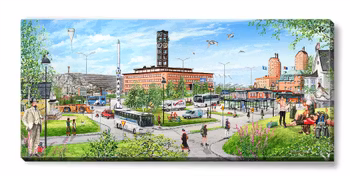 Canvas Kiruna Sommar 112 x 50 x 2,5 cm.