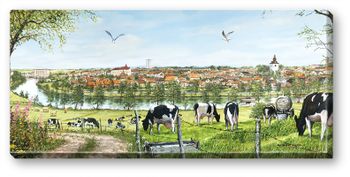 Canvas Köpingelandet 64 x 29 x 2 cm.