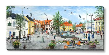 Canvas Laholms Torg 112 x 50 x 2,5 cm.