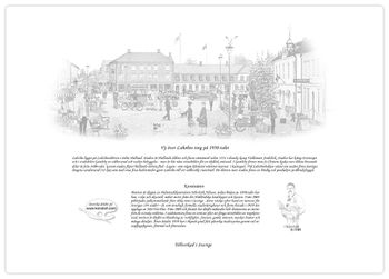 Tallriksunderlägg Laholm 1950-talet Vänster