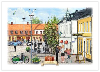 Tallriksunderlägg Laholm 1950-talet Höger